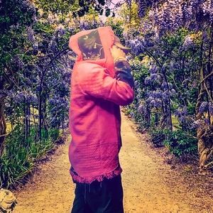 Pink Patchwork Hoodie